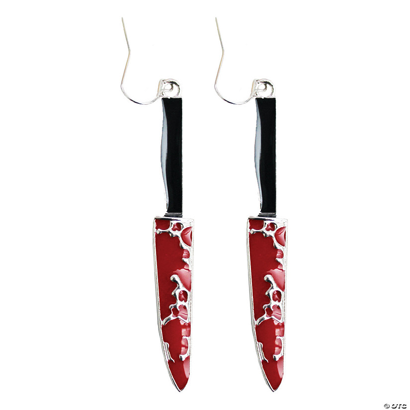 Metal Bloody Knife Earrings Image