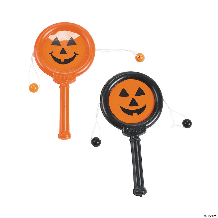 Mini Jack-O'-Lantern Noisemakers - 12 Pc. Image