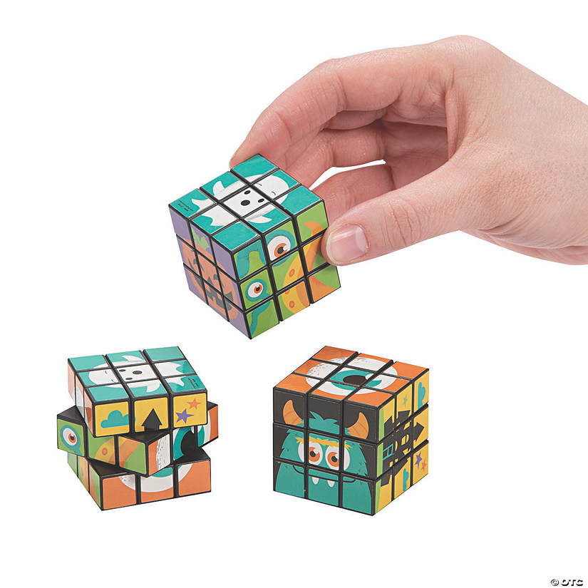 Monster Mini Puzzle Cubes - 12 Pc. Image