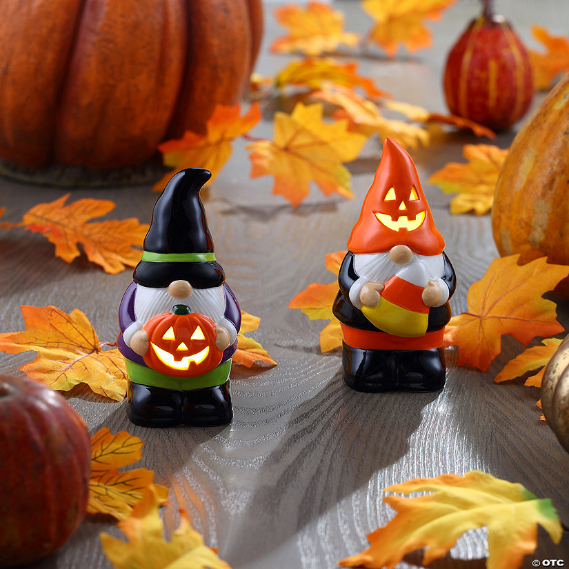 Mr. Halloween Illuminated Gnome Halloween Decoration Set - 2 Pc. Image