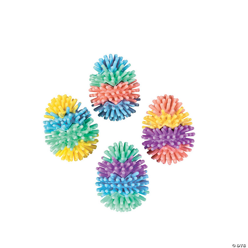 Multicolor Egg-Shaped Porcupine Characters - 36 Pc. Image