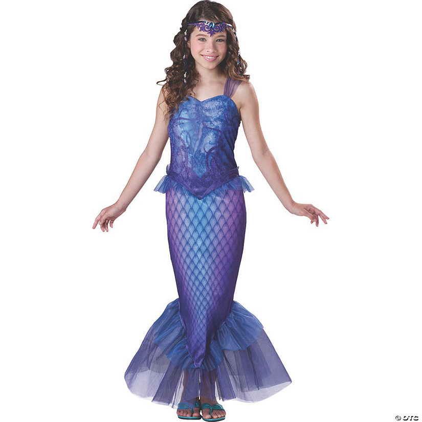 Mysterious Mermaid Girls Halloween Costume - Medium Image