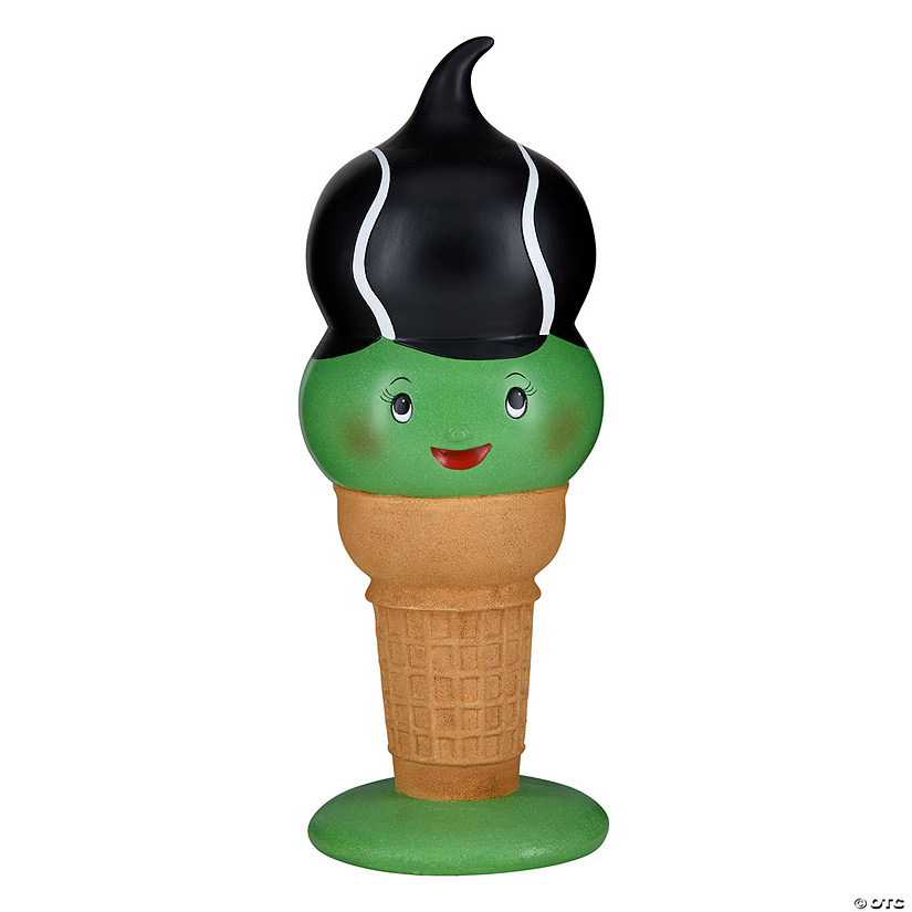 National Tree Company 14&quot; I-Scream Cone, Bride of Frankenstein Halloween Tabletop Decoration Image