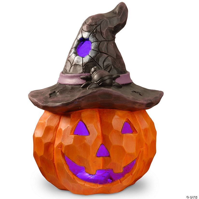 National Tree Company 14 in. Lighted Halloween Jack-O-Lantern Image