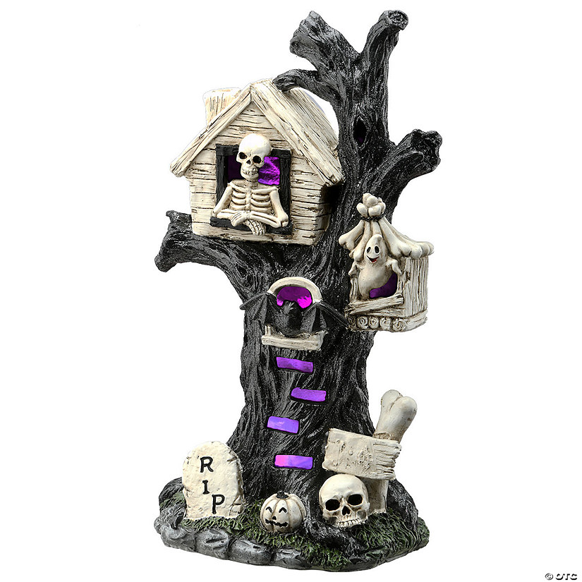 National Tree Company 15 in. Frightening Face Haunted Tree Image