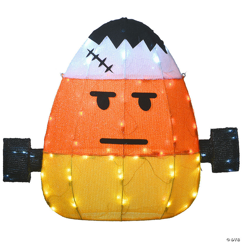 National Tree Company 24 in. Pre-Lit Candy Corn Frankenstein Image