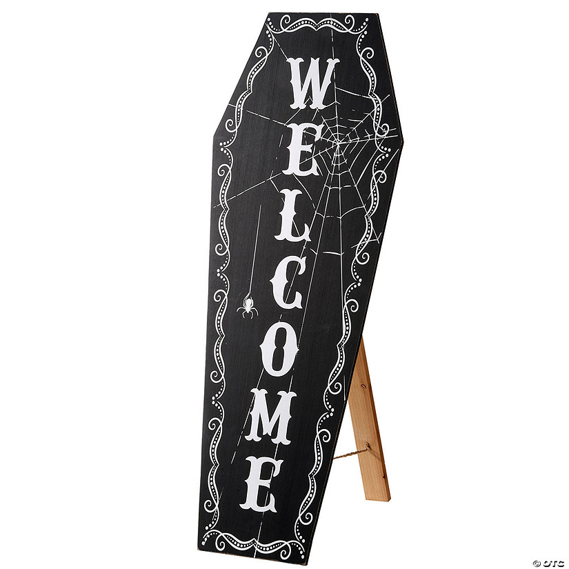 National Tree Company 28 in. Halloween Welcome Standup Sign Image