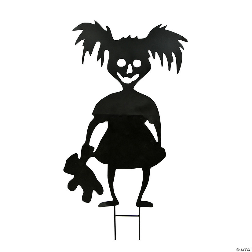 National Tree Company 38 in. Halloween Scary Girl Garden Stake Image
