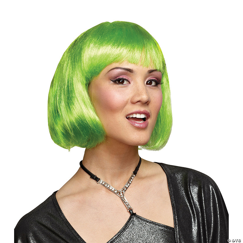 Neon Green Wig 9758
