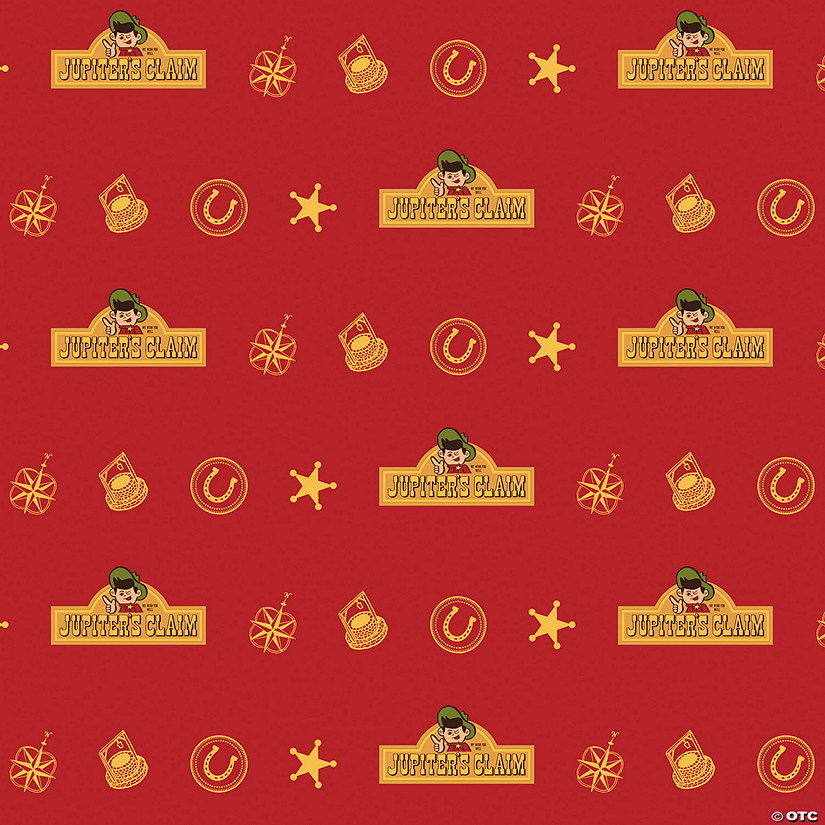 NOPE&#8482; Jupiter's Claim Red & Yellow Wrapping Paper Image