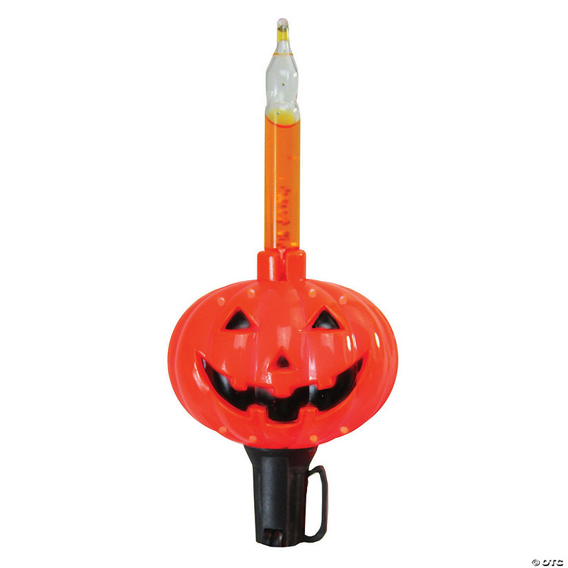 Northlight 10-Count Jack O'Lantern Halloween Bubble Light Set - 9 ft  Black Wire Image
