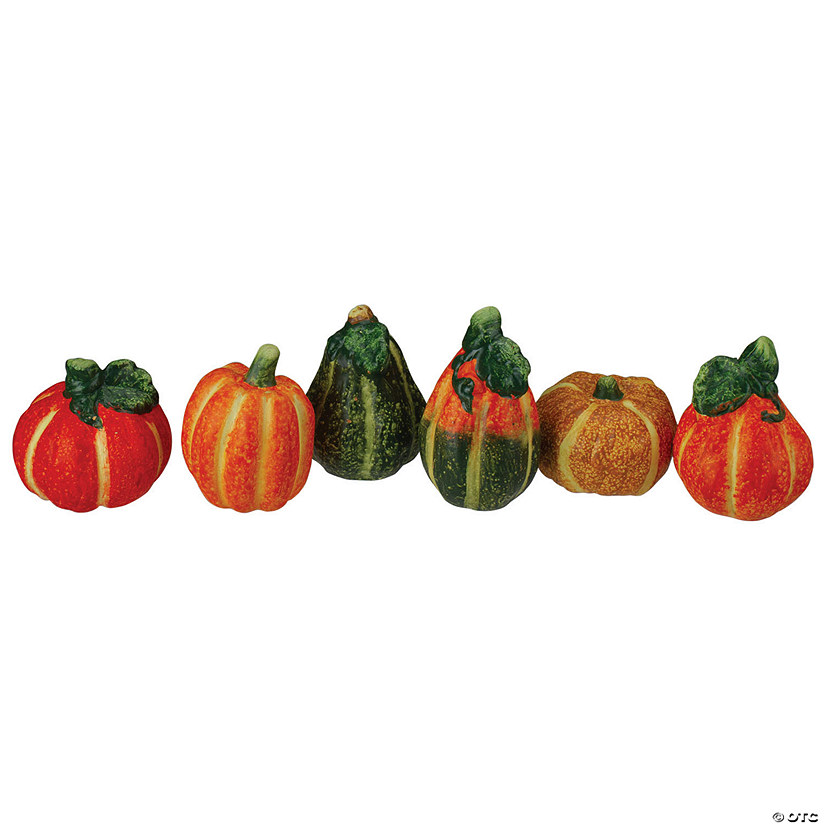 Northlight 6pc Fall Ceramic Pumpkins Set Image