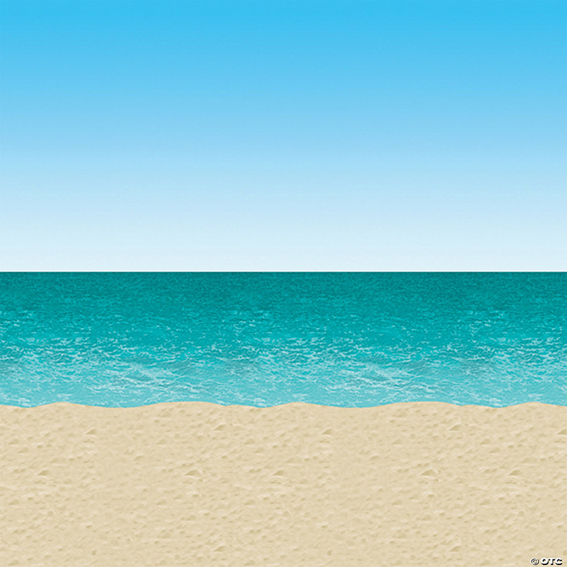 Ocean And Beach Backdrop Image