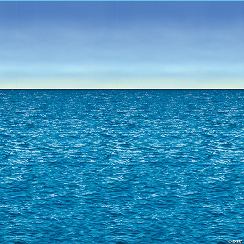 Ocean and Sky Plastic Backdrop Image