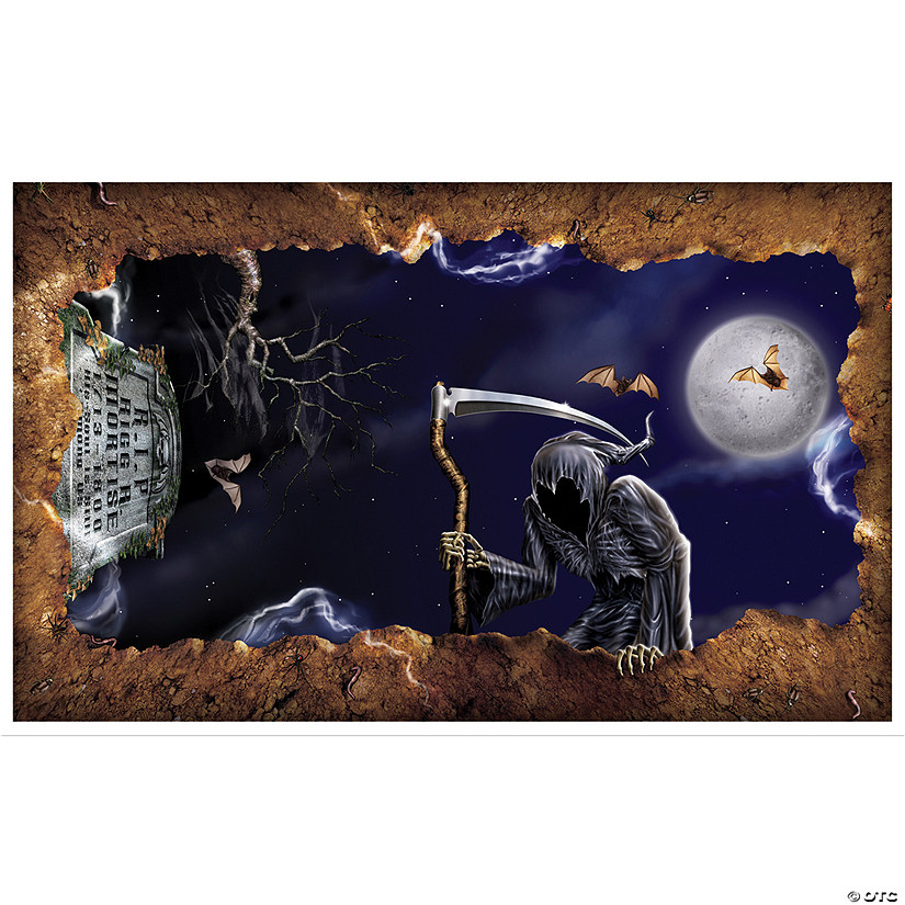 Open Grave Plastic Backdrop Image