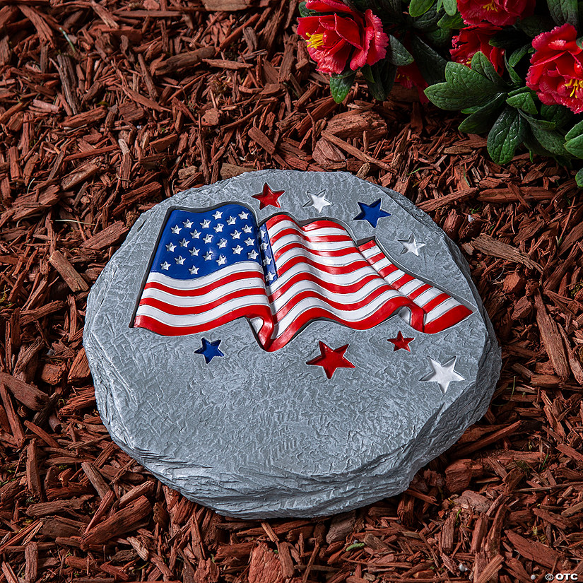 Patriotic Garden Stone Image
