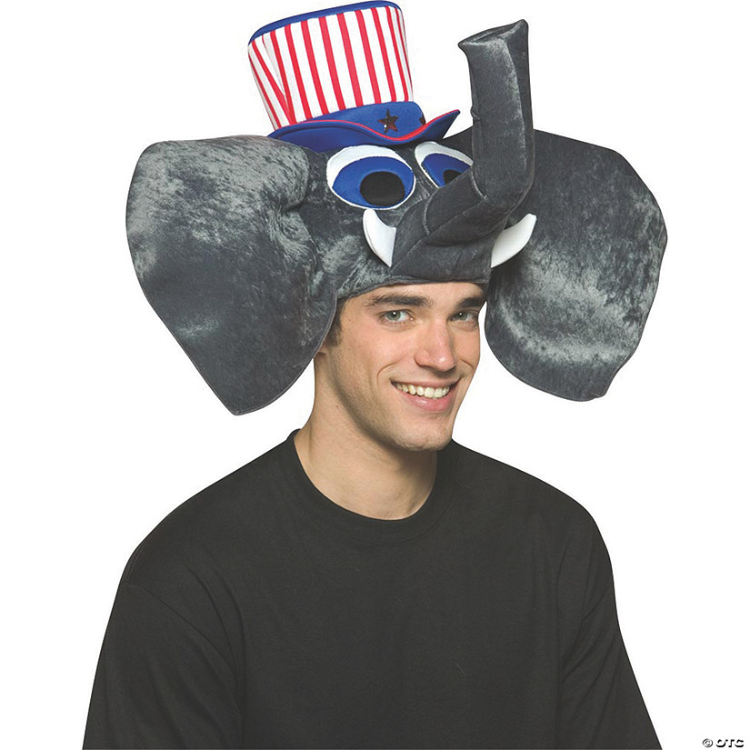 Patriotic Republican Elephant Hat Image