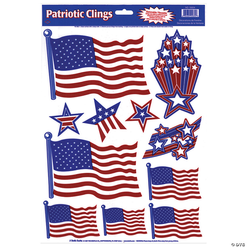 Patriotic Window Clings Image