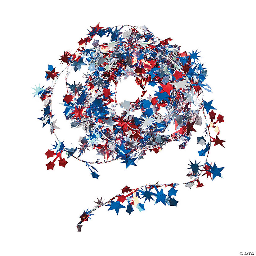 Patriotic Wire Star Garland Image