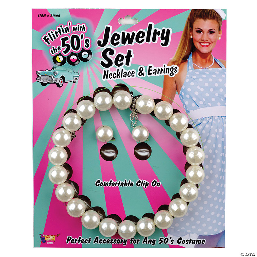 Pearl Necklace And Earrings Image
