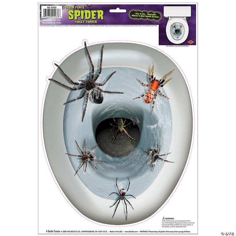 Peel-N-Place Spider Toilet Topper Image