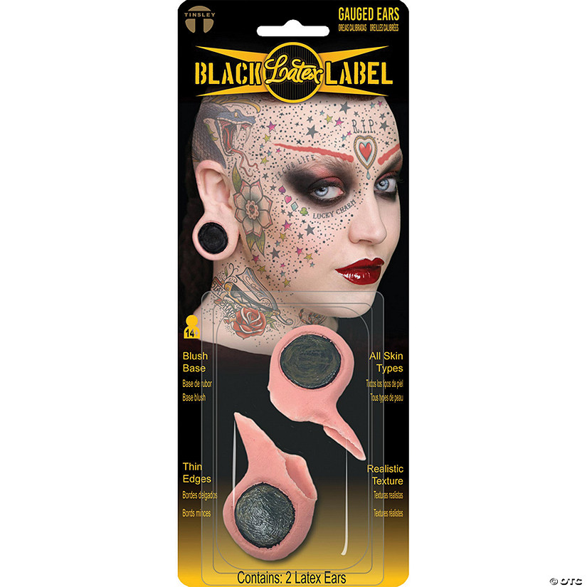 Piercing Guage Latex Ears Halloween Express