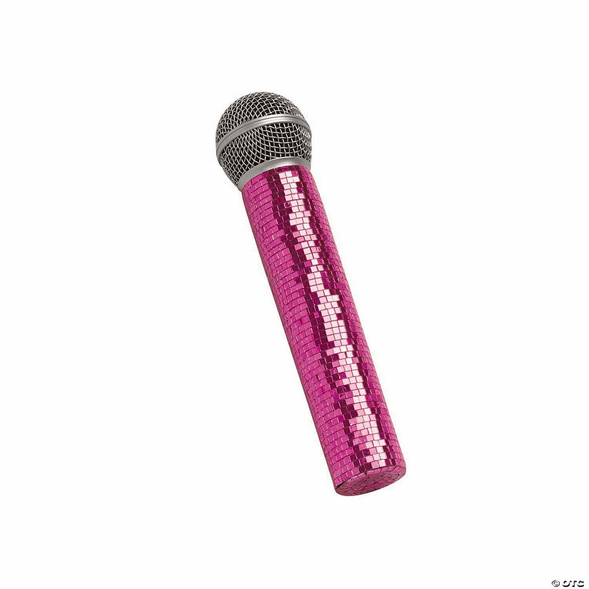 Pink Mirror Microphone Costume Accessory Image