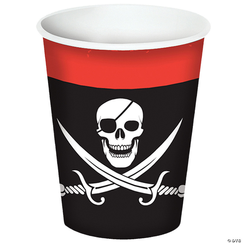 Pirate Beverage Cups 9oz Image