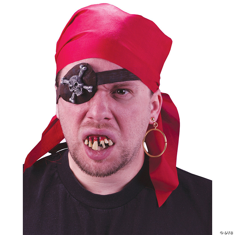 Pirate Instant Costume Accessory Kit with Teeth Image