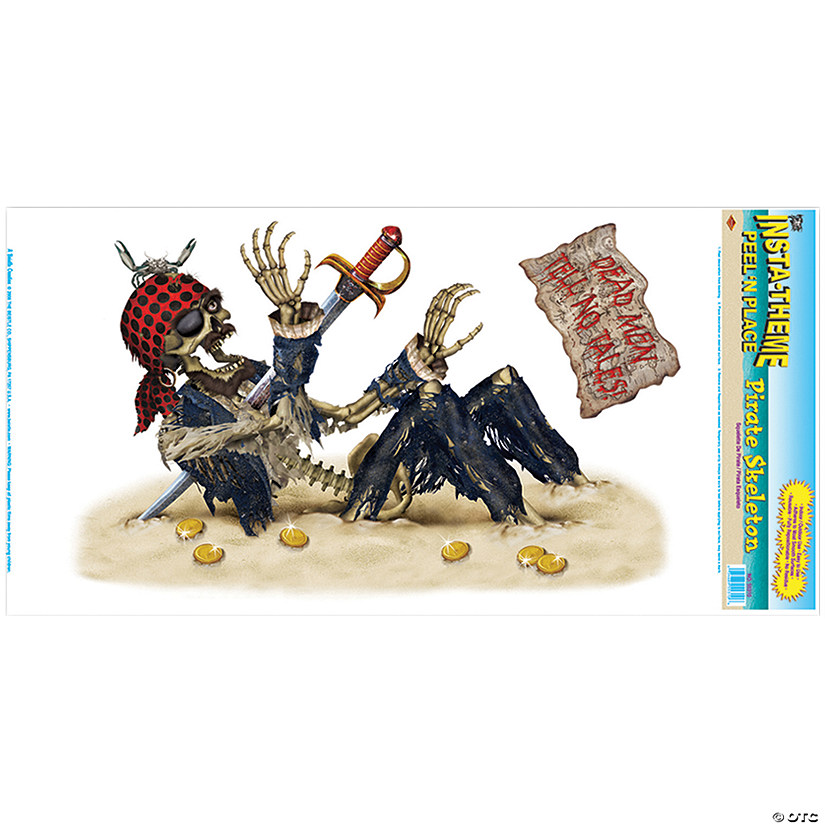 Pirate Skeleton Peel 'N' Place Image