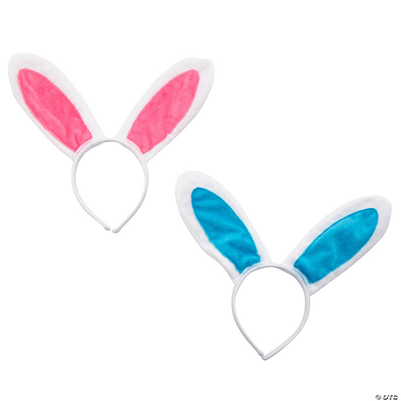 Plush Bunny Ears Headbands with Wire - 6 Pc. Image