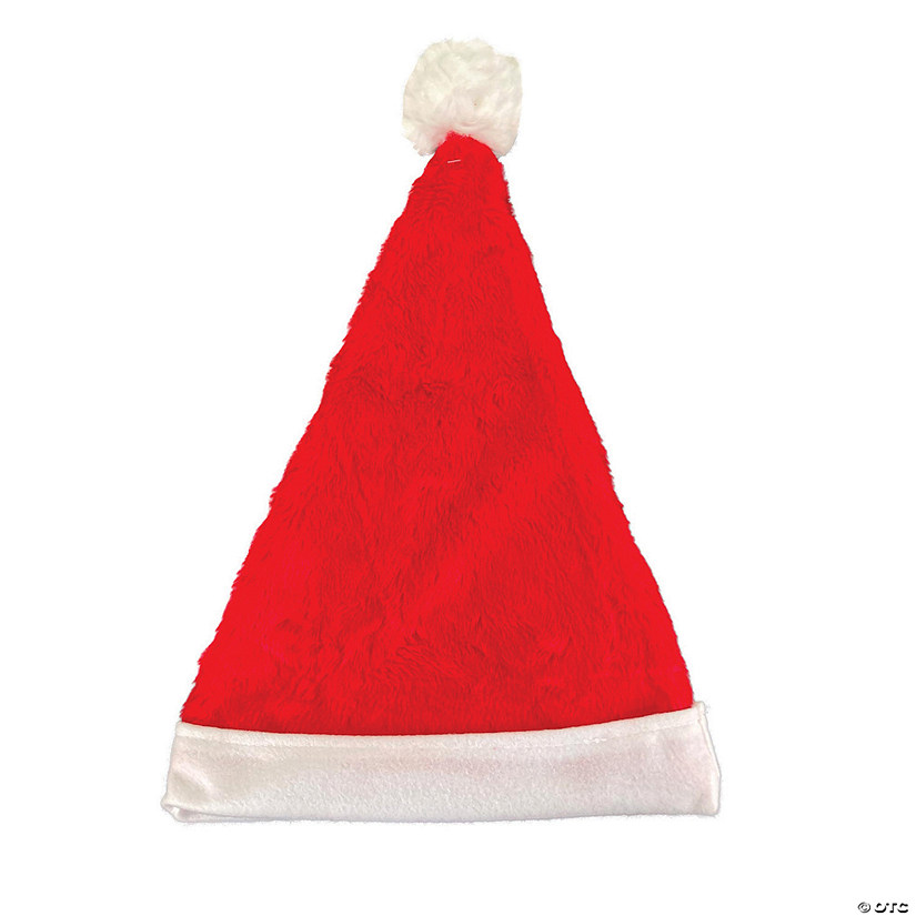 Plush Red Santa Hat 10 Inch Image