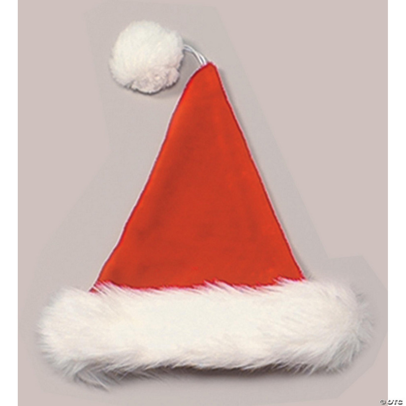 Plush Velvet Santa Hat Image