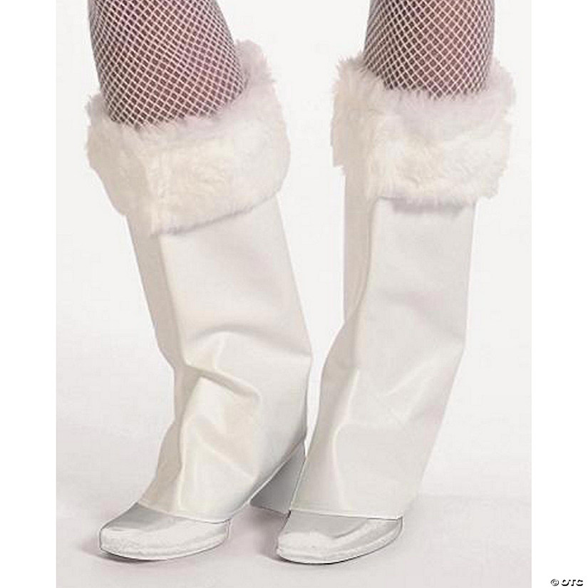Plush White Pixie Boot Tops Image