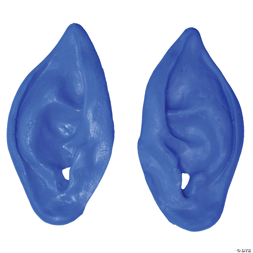Pointed Latex Ears Alien Blue Image