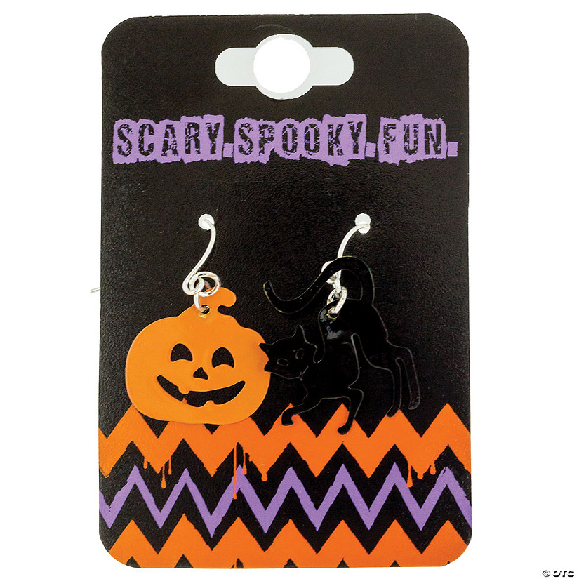Pumpkin/ Cat Earrings Set Image