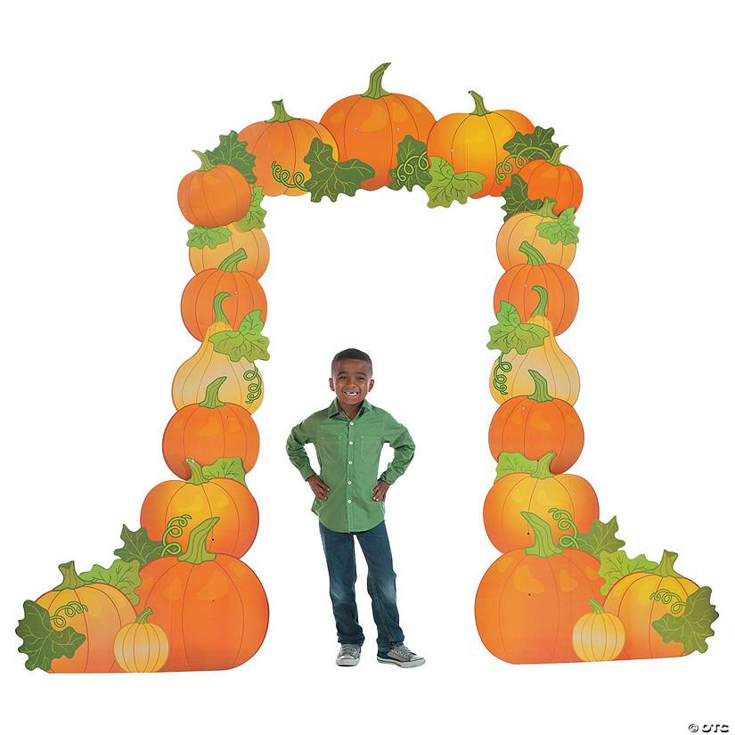 Pumpkin Arch Cardboard Stand-Up Halloween Decoration Image