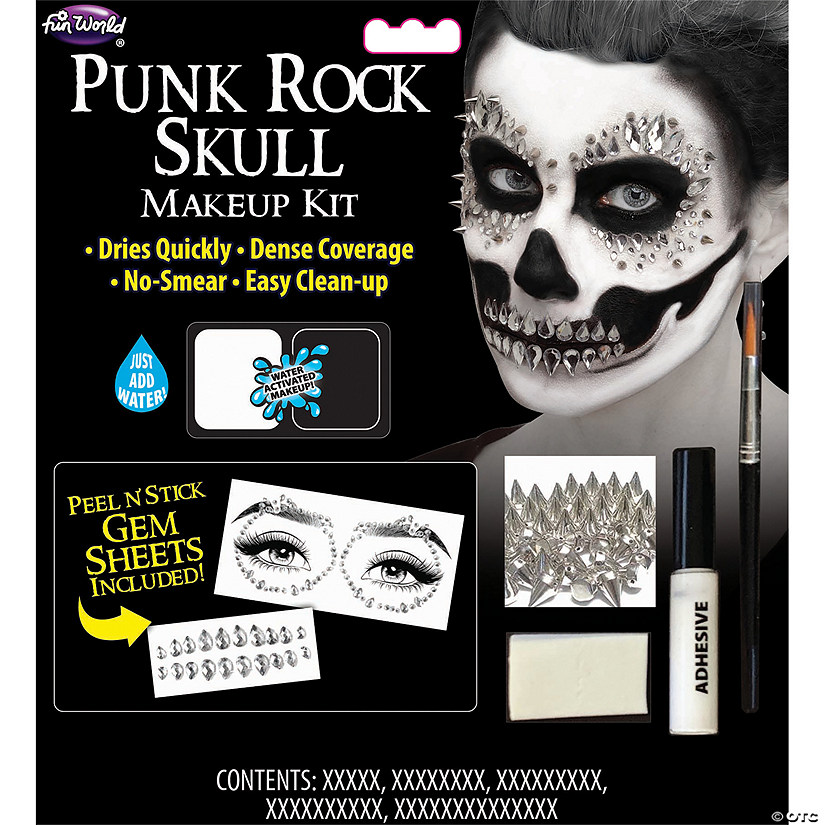 Punk Rock Skull Makeup Kit Image