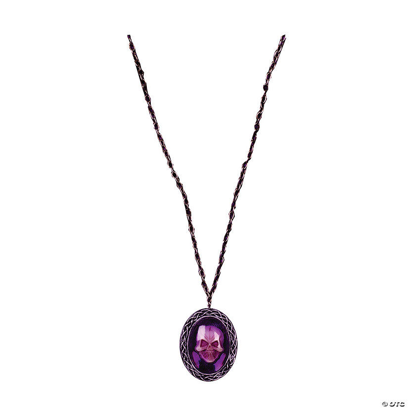 Purple Gothic Skull Necklace Image