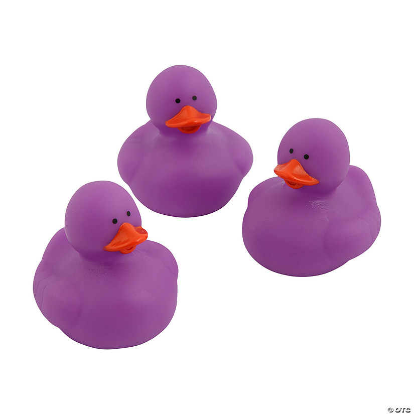 Purple Rubber Ducks - 12 Pc. Image