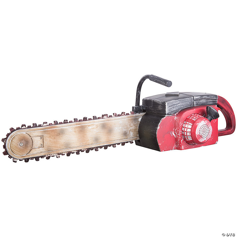 Realistic Chainsaw Halloween Decoration Image