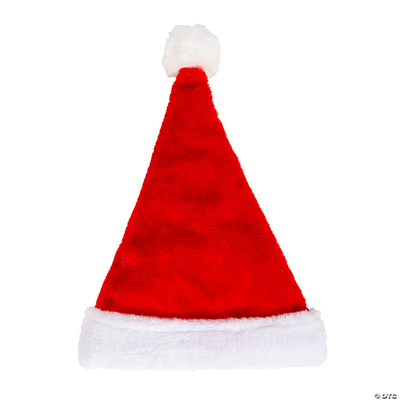Red Plush Santa Hat Image