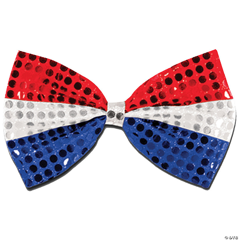 Red, White And Blue Bow Tie Image