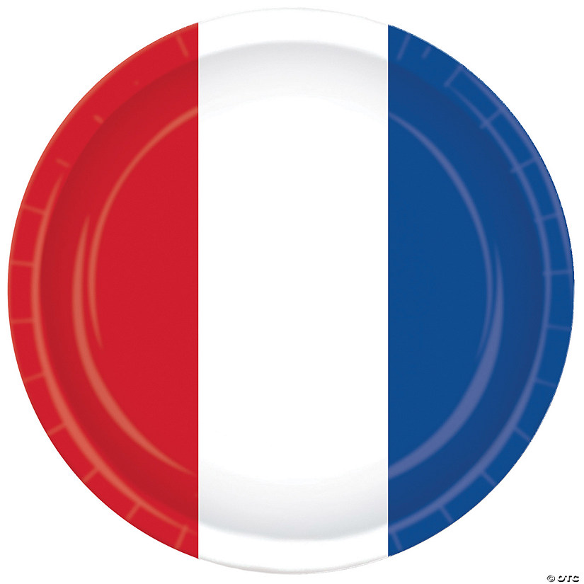 Red, White And Blue Plates 9" Image