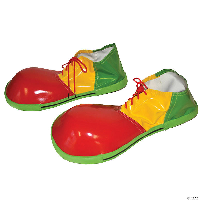 Red Yellow & Green Clown Shoes Image