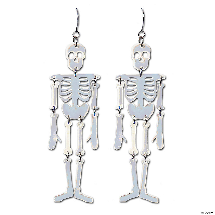 Reflective Skeleton Earrings Image