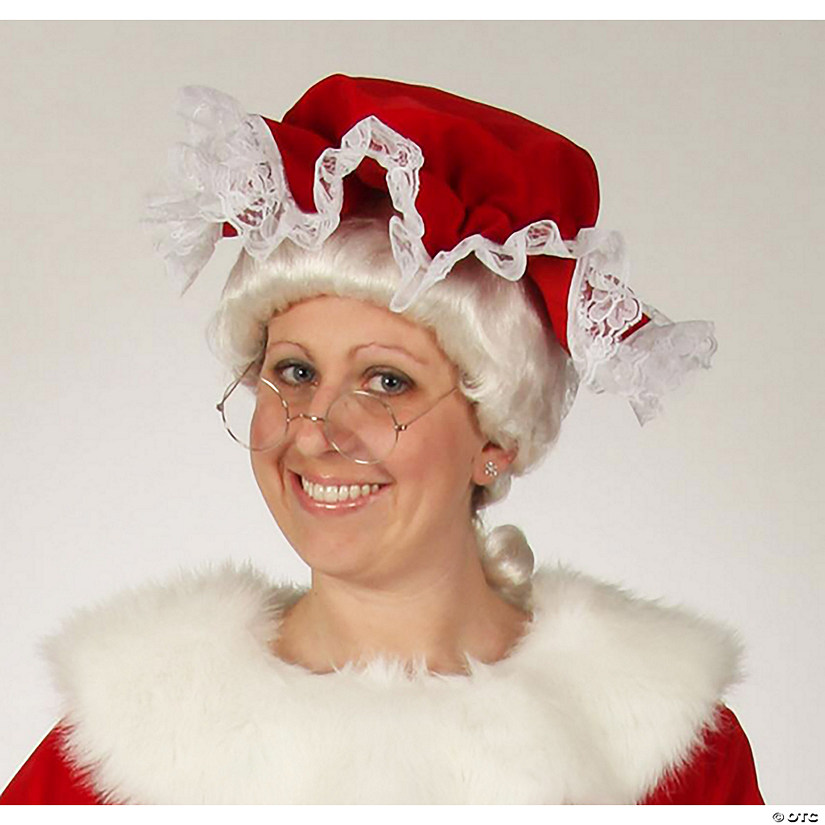 Regal Red Mrs. Claus Mop Hat Image