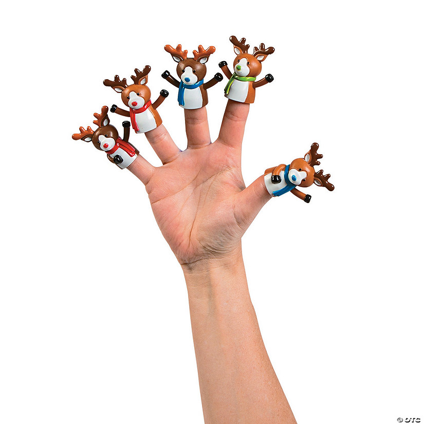 Reindeer Finger Puppets - 24 Pc. Image