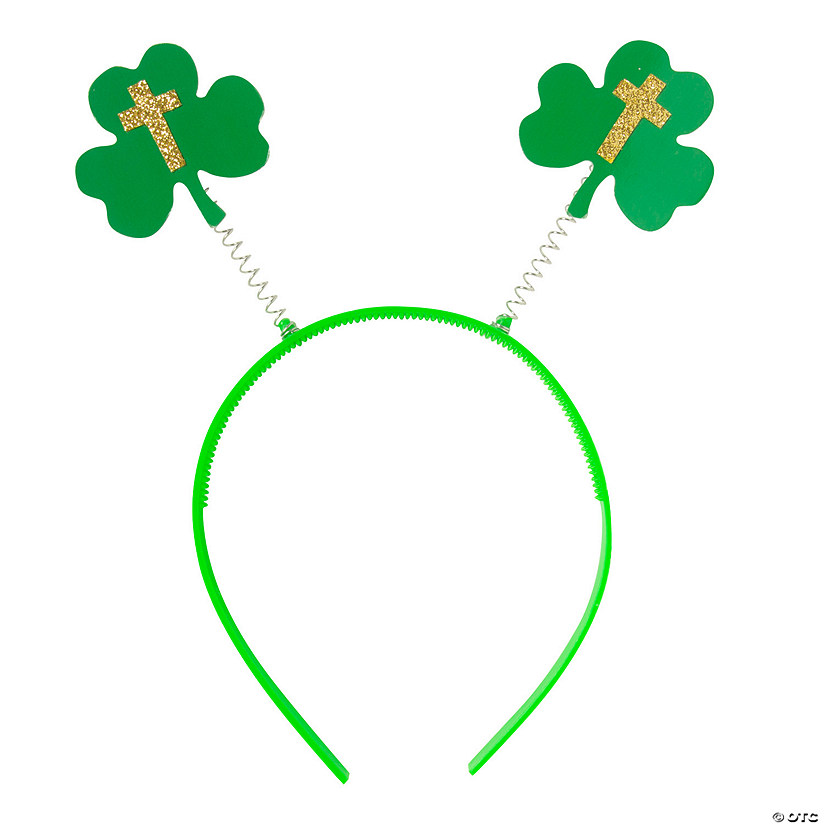 Religious St. Patrick&amp;#8217;s Day Shamrock Head Boppers - 12 Pc. Image
