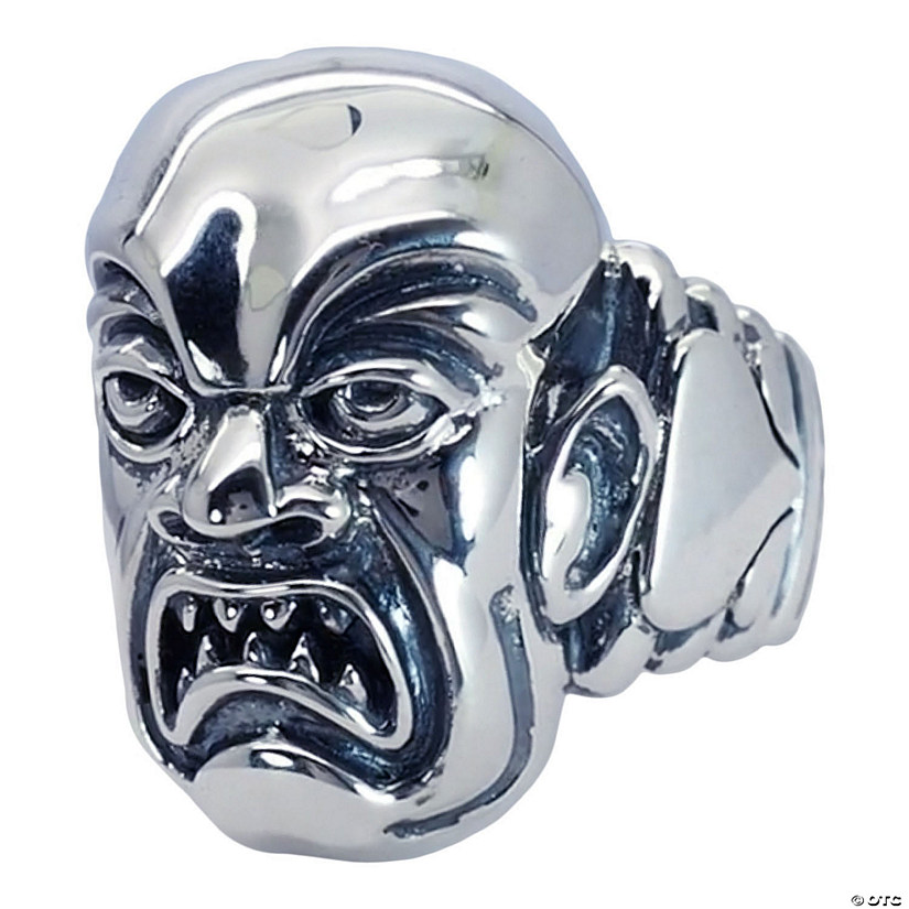Rob Zombie&amp;#8217;s Phantom Creep Face Plated Brass Ring - Size 12 Image
